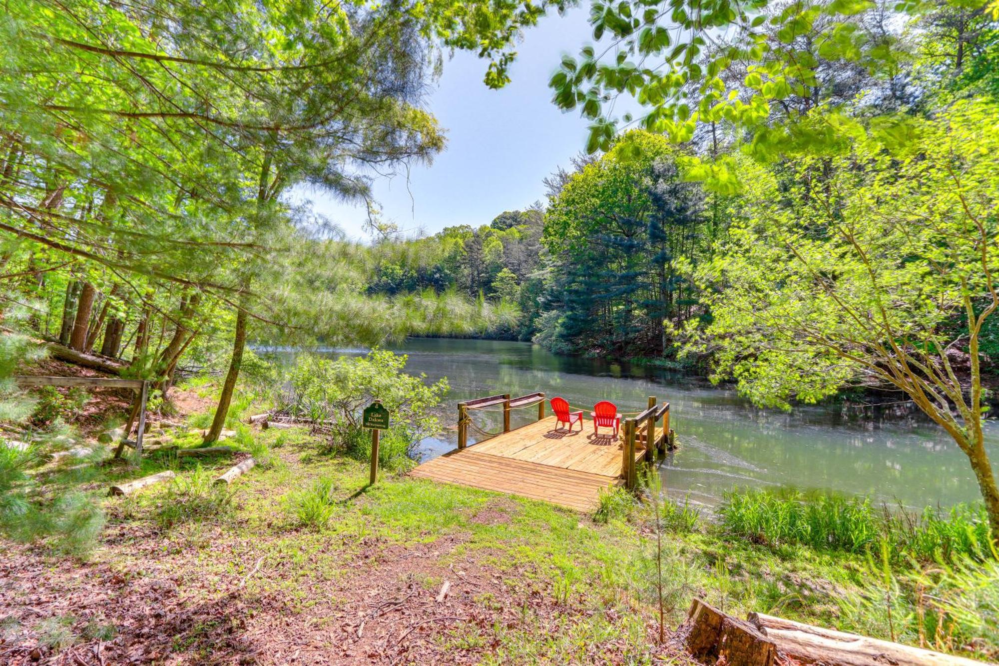 Lakeside Cabin Game Room, Dock, Orchard, Wineries Ellijay Eksteriør bilde